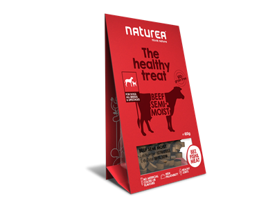 Treat Dog Beef 100g
Naturea - bløde bidder spækket med sundhed!
88% friskt kød og fisk, altsammen fra lokale producenter i Nordspanien.
Pris kr. 29,95